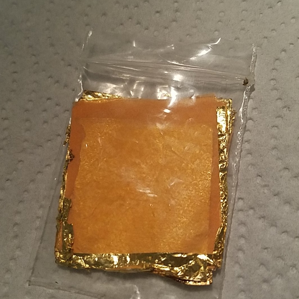 Sheets of gold leaf foil